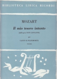 Il Mio Tesoro Intanto (don Giovanni) Mozart Tenor Sheet Music Songbook