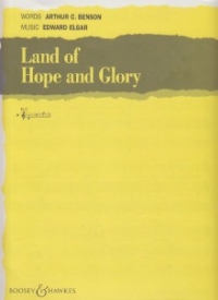 Land Of Hope And Glory Elgar Key C Sheet Music Songbook