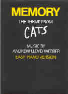 Memory (cats) Key C Easy Sheet Music Songbook