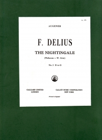 Nightingale Delius Key G Sheet Music Songbook