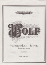 Secrecy Wolf Key C Sheet Music Songbook