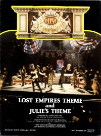 Lost Empires Theme & Julies Theme Tv Series Sheet Music Songbook