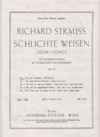 All Mein Gedanken R Strauss High Voice Sheet Music Songbook