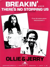 Breakin Theres No Stopping Us Ollie & Jerry Sheet Music Songbook