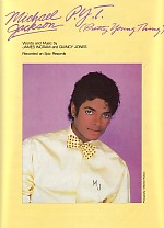 Pyt (pretty Young Thing) Michael Jackson Sheet Music Songbook