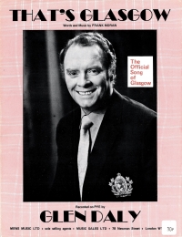 Thats Glasgow (glen Daly) Sheet Music Songbook
