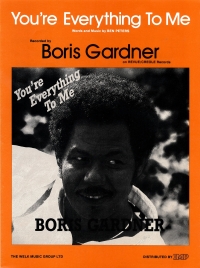 Youre Everything To Me (boris Gardner) Sheet Music Songbook