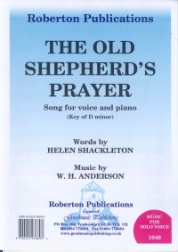 Old Shepherds Prayer Anderson Key D Minor Sheet Music Songbook
