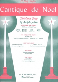 O Holy Night Adam Db Medium High/organ Sheet Music Songbook