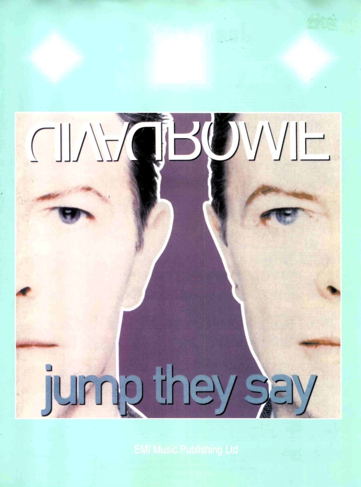 Jump They Say David Bowie Sheet Music Songbook