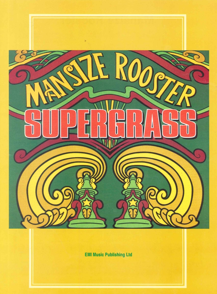 Mansize Rooster Supergrass Sheet Music Songbook