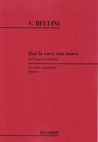 Qui La Voce Sua Soave Bellini Soprano Sheet Music Songbook