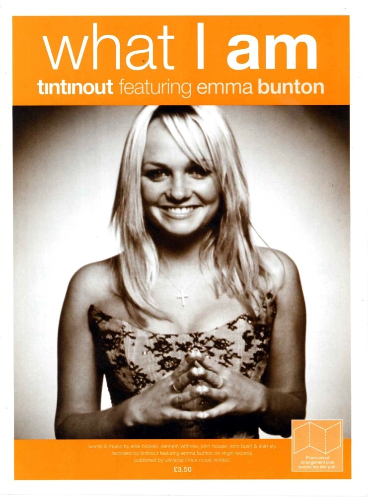What I Am Tin Tin Out Feat Emma Bunton Sheet Music Songbook