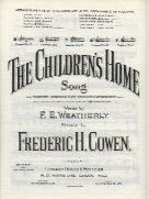 Childrens Home In C Cowen Sheet Music Songbook