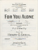 For You Alone In Db Geehl Sheet Music Songbook