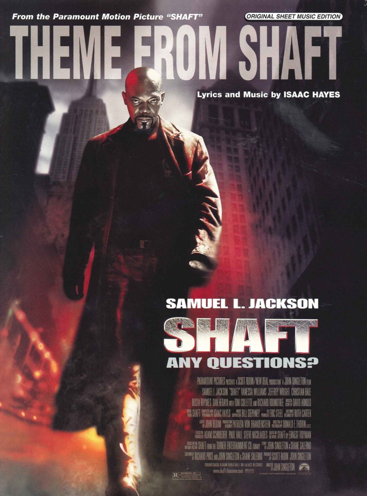 Shaft (theme From Motion Picture) Isaac Hayes Sheet Music Songbook