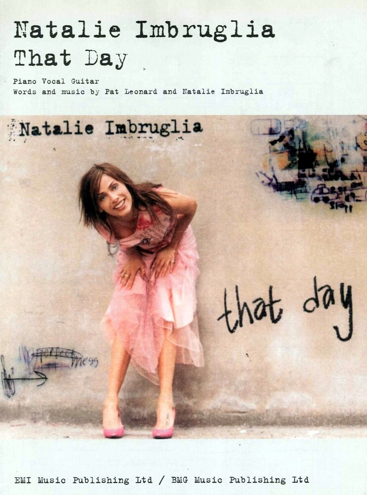That Day Natalie Imbruglia Sheet Music Songbook