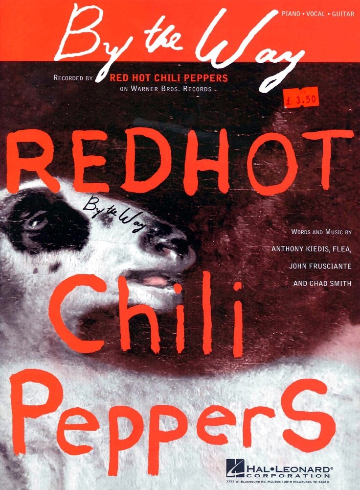 By The Way Red Hot Chili Peppers Sheet Music Songbook