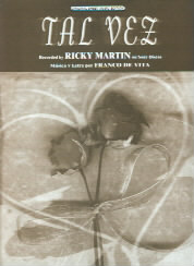 Tal Vez Ricky Martin Sheet Music Songbook
