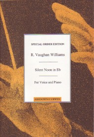 Silent Noon Vaughan Williams Key Eb Sheet Music Songbook