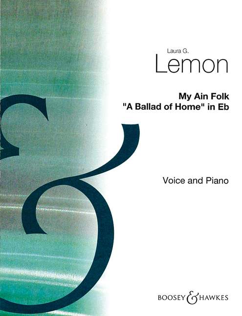 My Ain Folk In Eb Lemon Voice & Piano Sheet Music Songbook