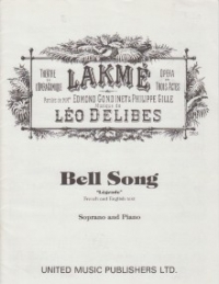 Bell Song (lakme) Delibes Soprano Voice Sheet Music Songbook