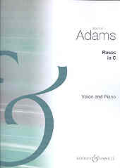 Roses Adams Key C Voice & Piano Sheet Music Songbook