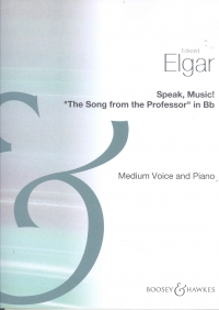 Speak Music No 2/3 Elgar Key Bb Medium Voice & Pf Sheet Music Songbook