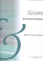 On The Road To Mandalay Speaks Key C Medium Voice Sheet Music Songbook