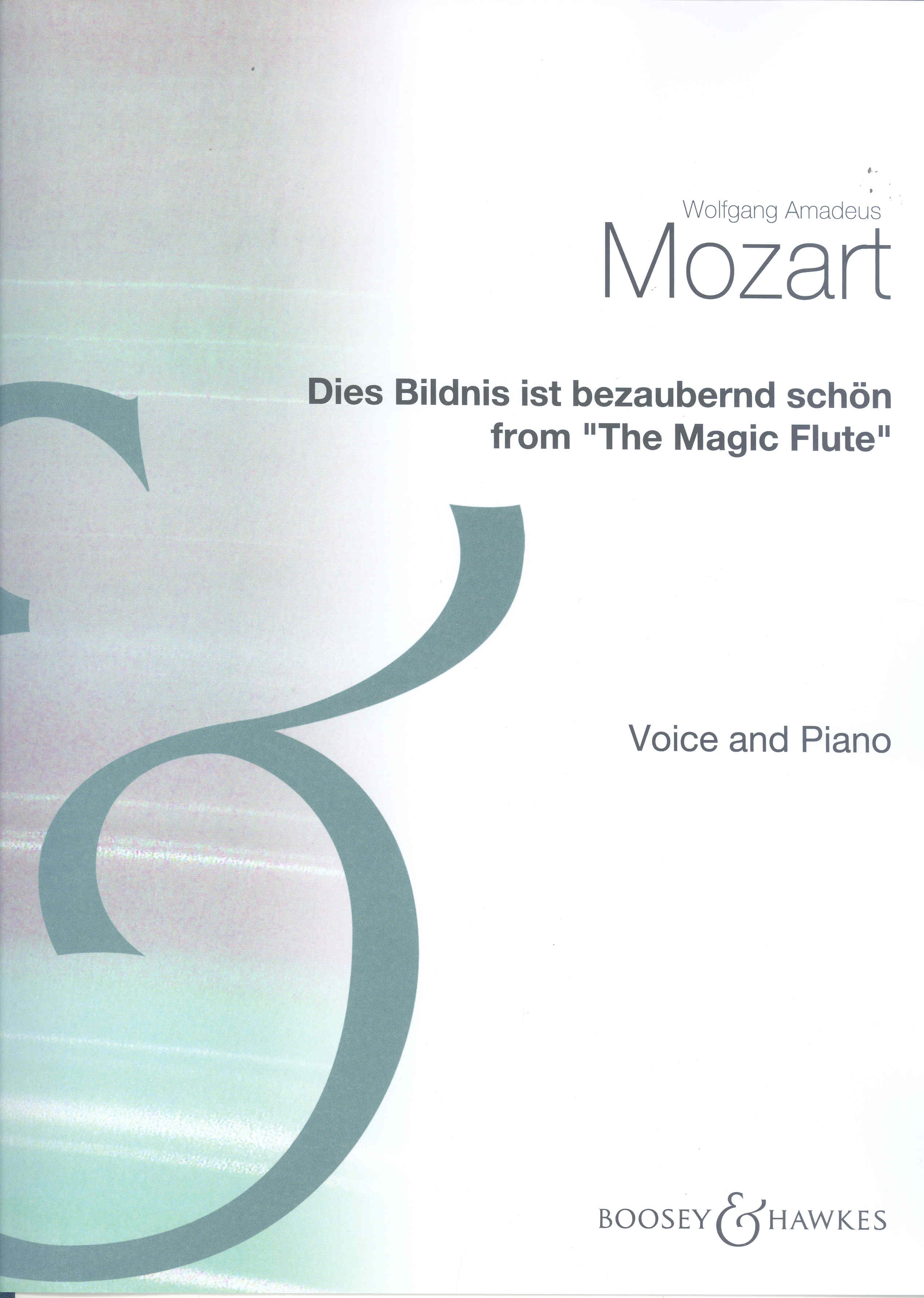 Dies Bildnis Ist Bezaubernd Schon Mozart Ten & Pf Sheet Music Songbook