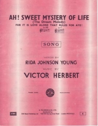 Ah Sweet Mystery Of Life Herbert Key C Sheet Music Songbook