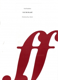 Youre Blase Sievier/hamilton Sheet Music Songbook