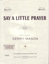 Say A Little Prayer Mason Key F Sheet Music Songbook