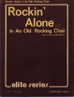 Rockin Alone In An Old Rocking Chair Bob Miller Sheet Music Songbook