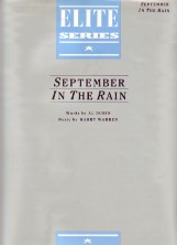 September In The Rain Warren/dubin Sheet Music Songbook