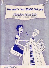 Waltz You Saved For Me, The - Pvg Sheet Music Songbook