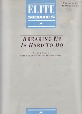 Breaking Up Is Hard To Do - Neil Sedaka Sheet Music Songbook