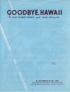 Goodbye Hawaii - Pvg Sheet Music Songbook