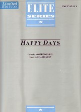 Happy Days Tv Theme Fox/gimbel Sheet Music Songbook