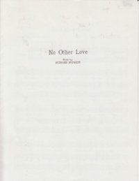 No Other Love (me And Juliet) Rodgers Eb Sheet Music Songbook