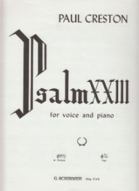 Psalm Xxiii Creston Medium Voice Sheet Music Songbook