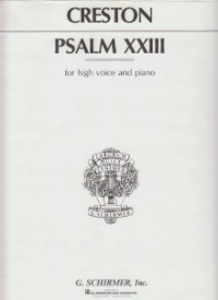 Psalm Xxiii Creston High Voice Sheet Music Songbook