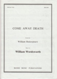 Come Away Death Wordsworth Medium Voice Sheet Music Songbook