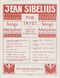 Tryst Sibelius Sheet Music Songbook
