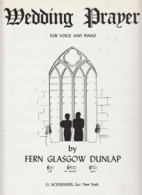 Wedding Prayer Dunlap Voice And Piano Key Eb Sheet Music Songbook