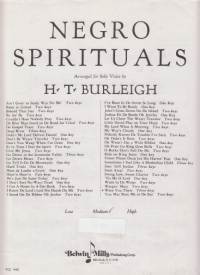 Were You There Burleigh Medium Voice Sheet Music Songbook