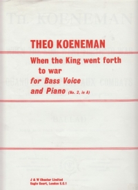 When The King Went Forth To War Koeneman Key A Sheet Music Songbook