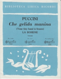 Your Tiny Hand Is Frozen Puccini Key Db Sheet Music Songbook