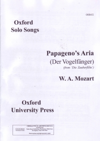 Papagenos Aria Mozart Baritone Sheet Music Songbook