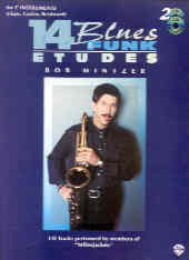 14 Blues & Funk Etudes C Mintzer Book & Cd Sheet Music Songbook